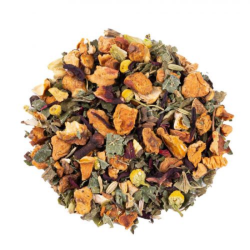 Tisane Pomme-cannelle-hibiscus, présent chez Le Torréfacteur à Epron ou en ligne.