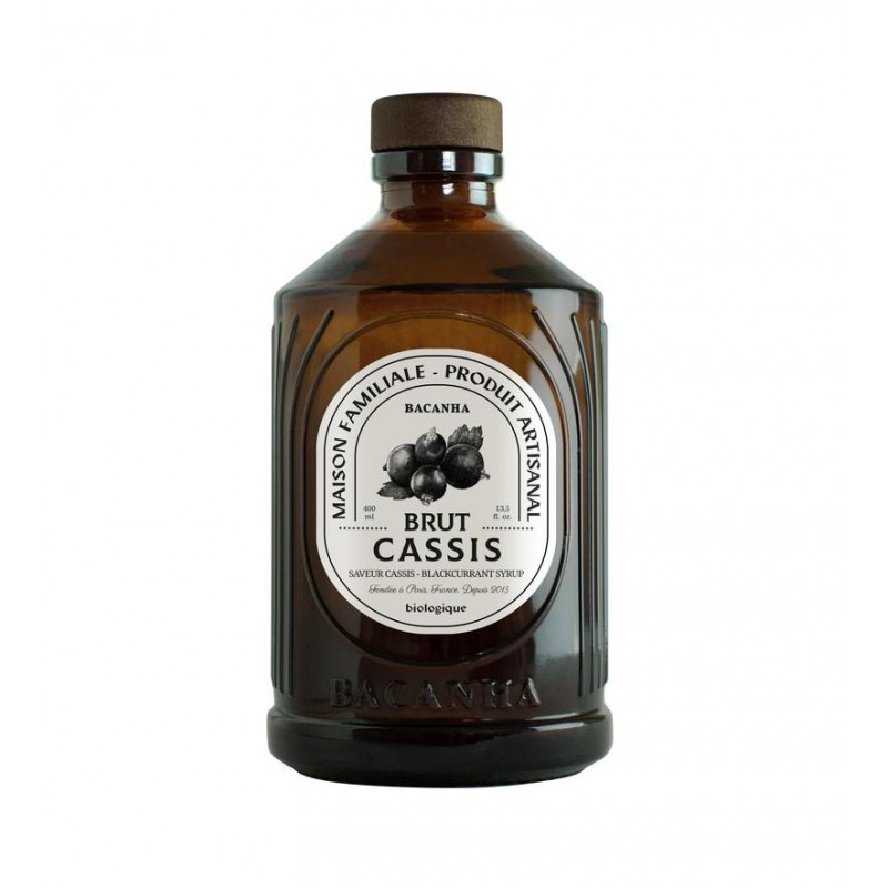 Sirop bio Bacanha au cassis. Le Torréfacteur.