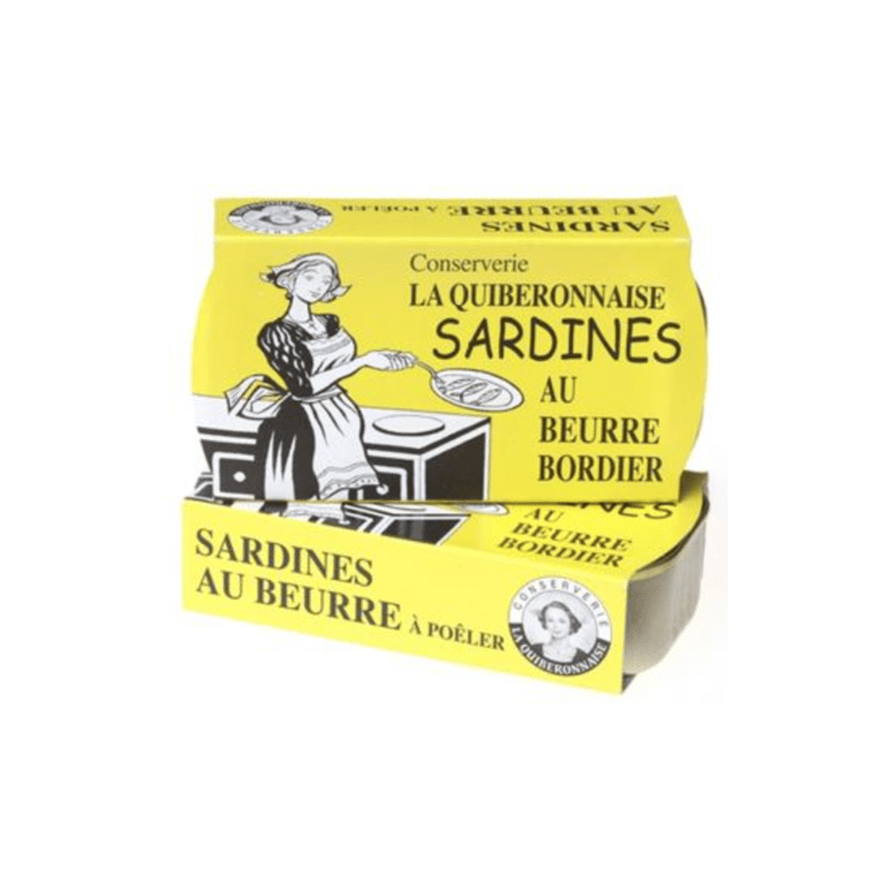 Sardine La Quiberonnaise au beurre Bordier.