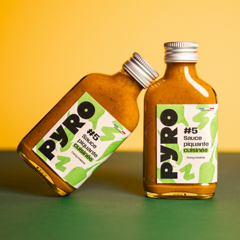 Sauce piquante PYRO Curry Madras 100ml Sauce piquante PYRO Curry Madras 100ml