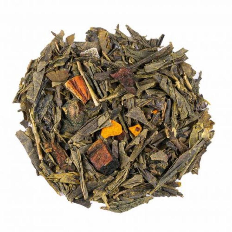 Thé vert China Sencha Mangue - Fruit de la Passion. Le Thé du Torréfacteur. Thé vert China Sencha Mangue - Fruit de la Passion. Le Thé du Torréfacteur.