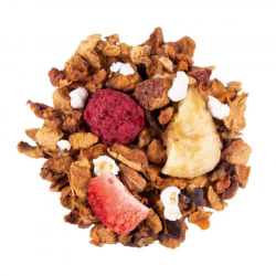 Infusion fruitée Fraise, framboise, vanille. Le Thé du Torréfacteur.